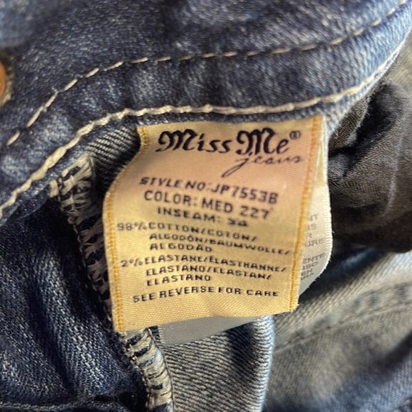 Miss Me denim jeans 👖 Size 30 💗 - Picture 7 of 7